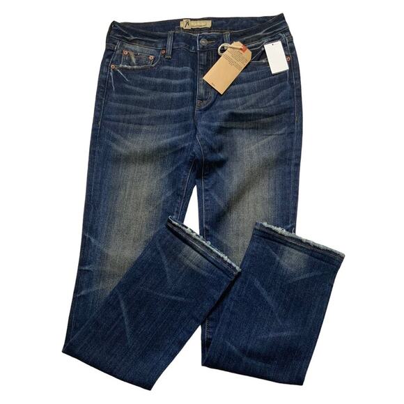 Remix By Rock Revival Jeans Women Size 29 Mid-Rise Straight Dark Wash Denim - Picture 5 of 13